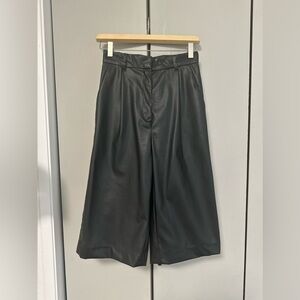 H&M faux leather shorts